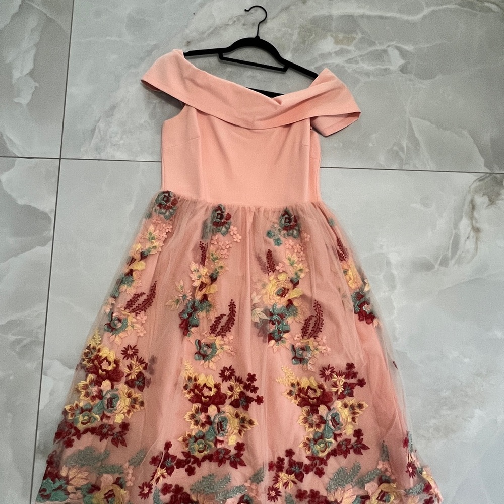 Gianni Bini Coral Zipper Dress